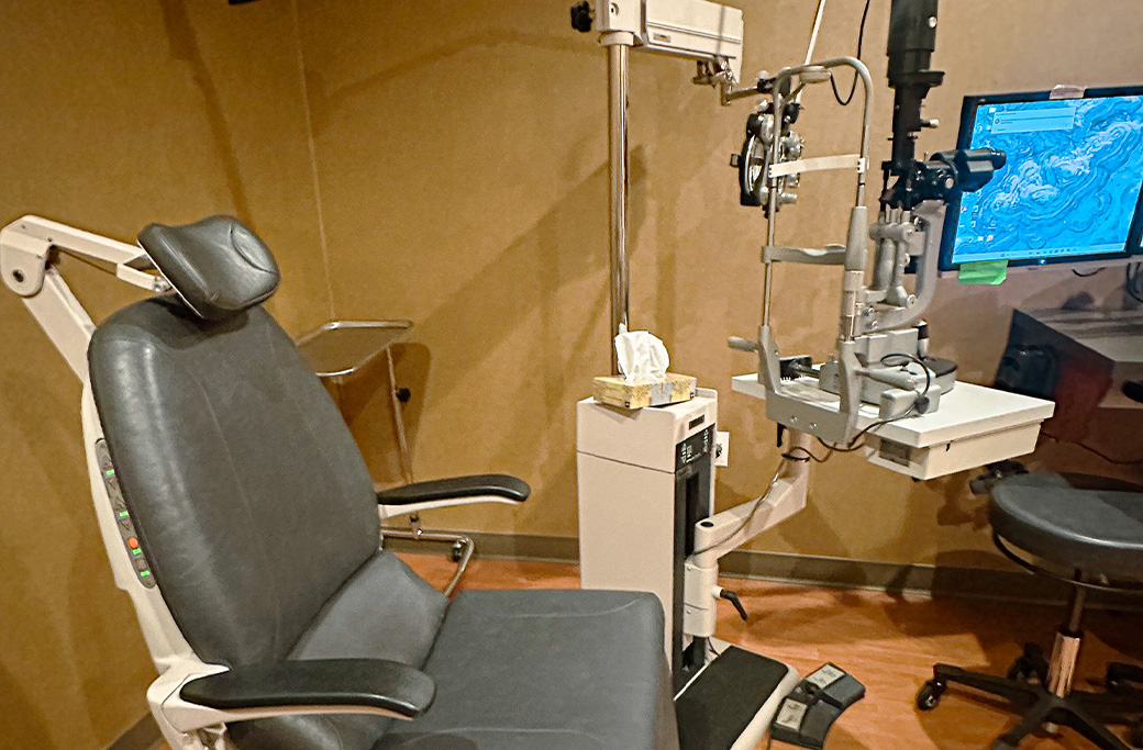 Advanced retinal imaging used during a retina evaluation at MERSI