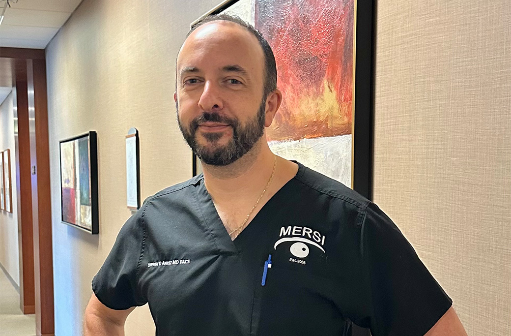 Stephen D. Anesi, MD, at MERSI in Waltham, Massachusetts.